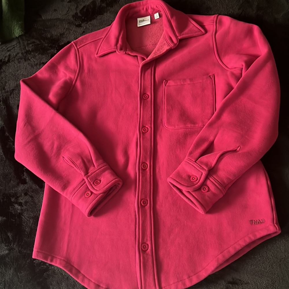 Tna cozy fleece boyfriend shirt